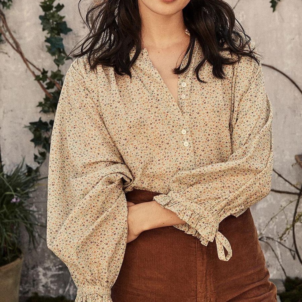 Doen Floral Cream Blouse